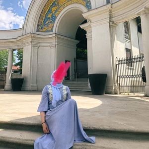 Blue maxi dress